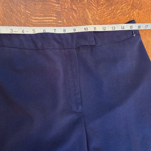 Emma James Dark Navy Blue Stretch Polyester Dress Pants - Picture 5 of 15